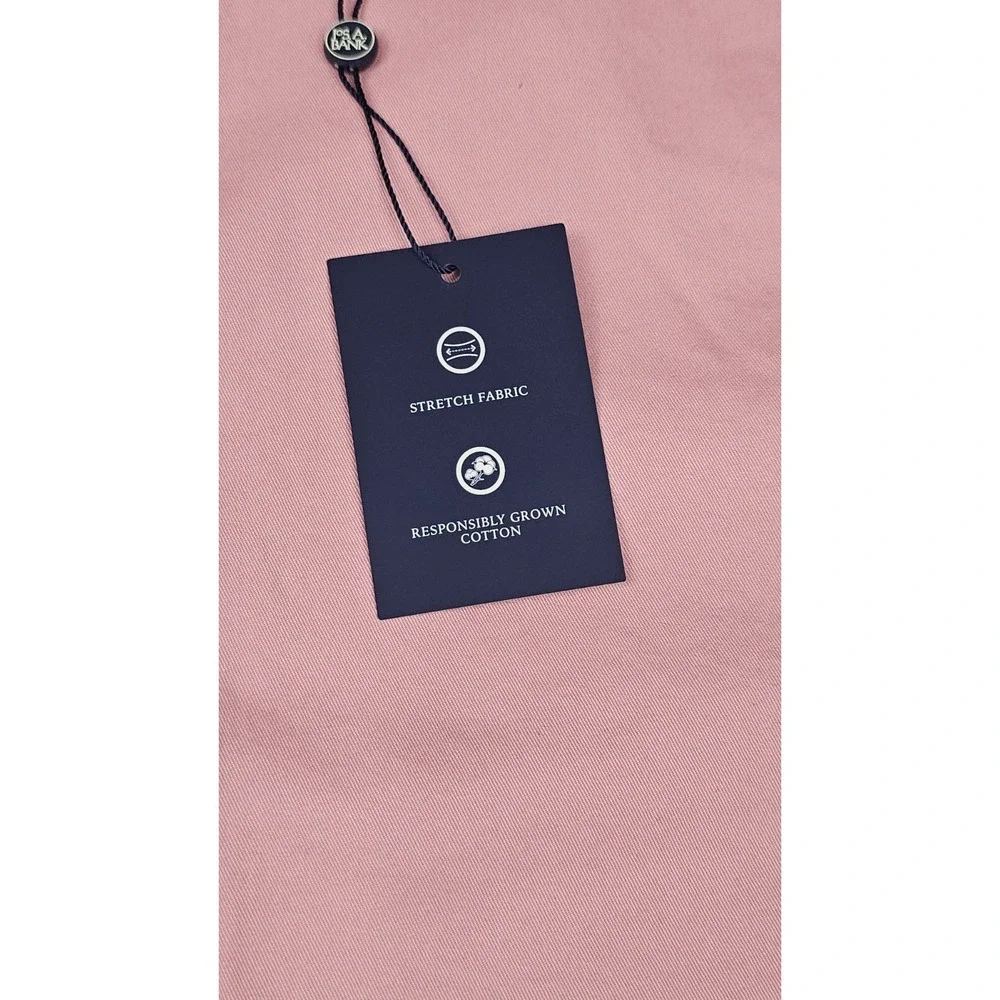 Jos. A. Bank Shorts Mens 42 Pink Tailored Fit Stretch Flat Front Golf Casual NWT